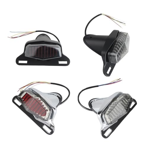 Clignotants et feu arrière LED moto Custom Bobber Chopper avec support Lucas - 5