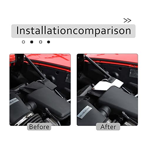 Image of Engine Bay Panel Cover for C6 Corvette 2005-2013, Stainless Steel Rear Engine Cover Guards Protector Splash Shield, Fuse Box Cover (Type M Air Filter Element Side Baffle)