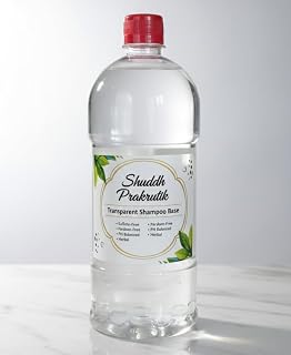 Shuddh Prakrutik Transprant Shampoo Base, Sulfate-Free, Paraben-Free, Silicone-Free, pH Balanced, Natural Herbal, with Joj... Price In India