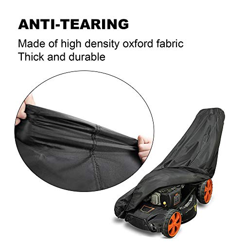 image for Femuar Push Lawn Mower Cover Waterproof Push Mower Cover Anti-UV Prote