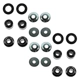 TRQ Radius Arm Bushing Kit Pair Compatible with Ford Econoline Van E100 E150 E250 E350 E450