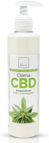 Crema CBD 250ml | Con Árnica y Harpagofito Para un Efecto Mayor| Reduce y Alivia el dolor, la tensión y el estrés de articulaciones y músculos