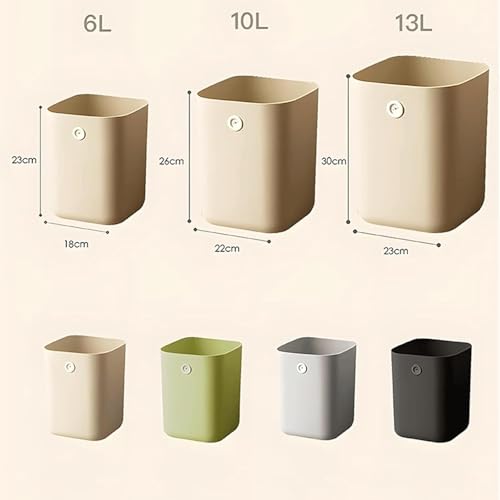 Papelera para sala de estar y zonas comunes cubo discreto de interior 3