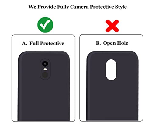 Image of A rtistque Liquid Silicone Back Cover Case for Redmi Note 4X Matte Shockproof TPU Soft Flexible with Camera Protection - Black