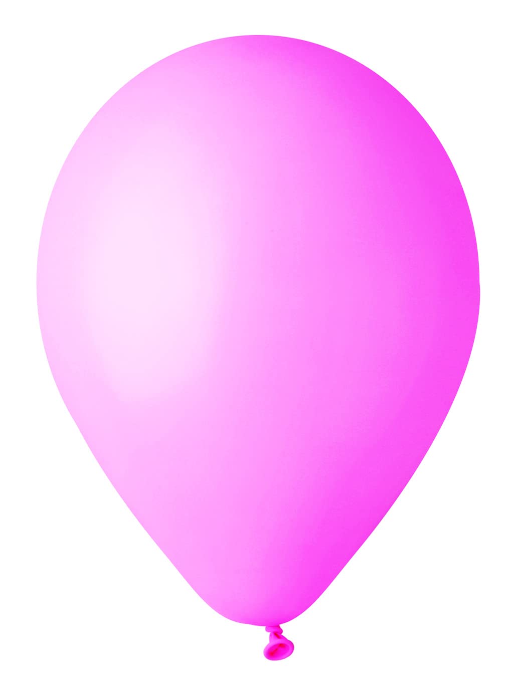 Pack 100 balloons in natural latex Premium Quality G120 (Ø 33cm / 13"), bright pink — image 1