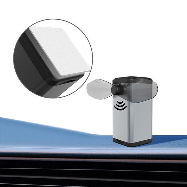 Image of Solar Car Air Freshener - 2 Pack Rotating Solar Powered Car Diffuser for Dashboard, Essential Oil Aroma Dispenser, No Battery Needed, Aluminum Alloy, Gift for Men & Women, Long-Lasting Car Accessories