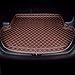 Car Leather Boot Liner Mats for Mazda 2 III (DJ) Hatchback 5-Door, Antislip Cargo Tray Liners Rear Trunk Protector Mat Interior Accessories,A/Coffee