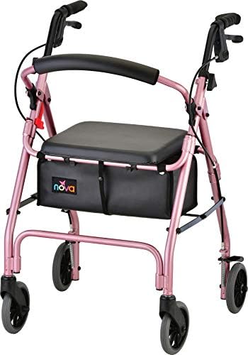 NOVA GetGo Classic Rollator Walker for Seniors, Lightweight Foldi...