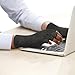 Duerer Arthritis Compression Gloves Women Men for RSI, Carpal Tunnel, Rheumatiod, Tendonitis, Fingerless Gloves for Computer Typing and Dailywork (Black, L)