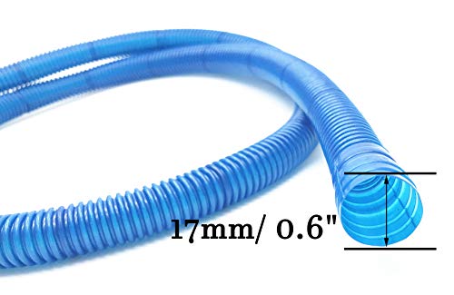 Xmhf Flexible Air Conditioner Drain Hose Water Pipe 111Cm 3Pcs Blue #TOP2