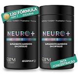 Neuro+ 120 Capsulas ELLYM NUTRITION Nootropicos Multivitaminico Foco Cafeina Magnesio Triptofano Taurina B12 Tirosina