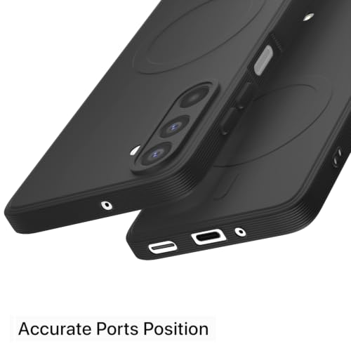 Image of Pikkme Back Cover for Samsung Galaxy A27 5G Soft Matte Silicone Mag-Safe Design (Mag-Safe Not Support) Camera Protection | Slim Fit Bumper Cover (Black)
