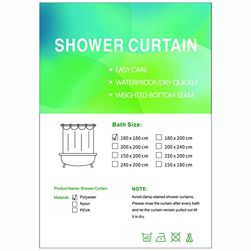 Jasion Shower Curtain Set Taupe Tan Cream Stripes Waterproof Fabric Bathroom Curtains Home Bath Decor With 12 Hooks 72 X 72 Inches #TOP6