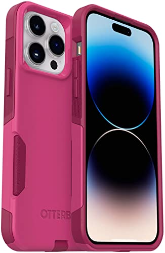 Coque iPhone 14 Pro Max OtterBox Commuter rose fuchsia rigide et durable