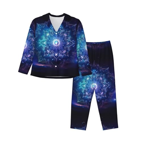 Vêtement de nuit adapté pour femme chic avec motif mandala raffiné
