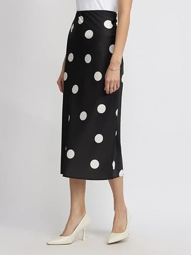 FableStreet black satin skirt – image 3