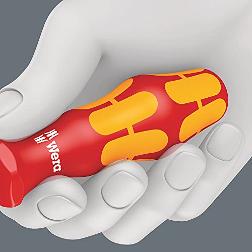 Wera 160 iS VDE-isolierter Schlitz-Schraubendreher mit reduziertem Klingendurchmesser, 0.6 x 3.5 x 100 mm, 05006440001