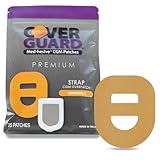 CoverGuard CGM Overpatch | Omnipod 5 Insulin Pod | Tan Cross-Strap Design| 25-Count | Waterproof Adhesive | Anti-Fray | Easy Application & Removal | Made in USA