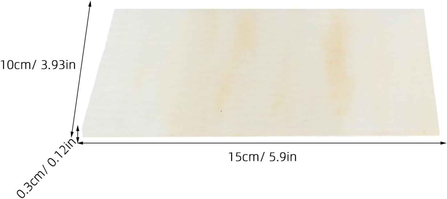 Operitacx 2pcs Wave Textured Stained Glass Sheets for DIY Art Projects Glass Tiles for Home Decoration and Crafting Each