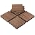 Yaheetech 12 x 12’’ Patio Pavers Interlocking Wood Tiles Wood Flooring Tiles Indoor & Outdoor for Patio Garden Deck Poolside Pack of 11 Tiles