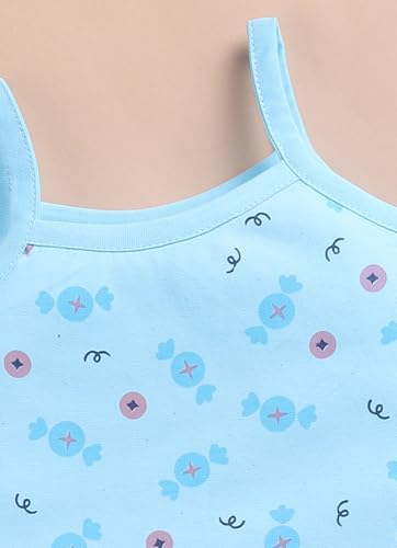 Image of LuvLap Baby Girl 100% Cotton Sleevless Girls Frock Pack of 3