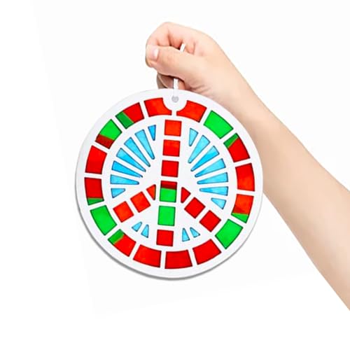 kipp brothers 24 pack diy suncatcher paper crafts peace sign