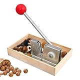 BAIFULAI Cascanueces Cascanueces, Cascanueces con función de palanca, tamaño ajustable, fácil de pelar diferentes nueces, cascanueces, avellanas, nueces de Brasil, almendras, nueces de Brasil, nueces