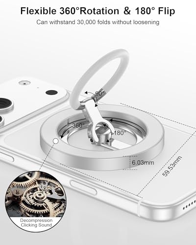 Image of Magnetic Phone Grip for Magsafe Stand,Dual-Sided Magnetic Phone Ring Holder