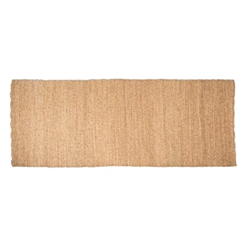 Tapis en jonc de mer marron clair 200x80cm de style épuré et durable - 2
