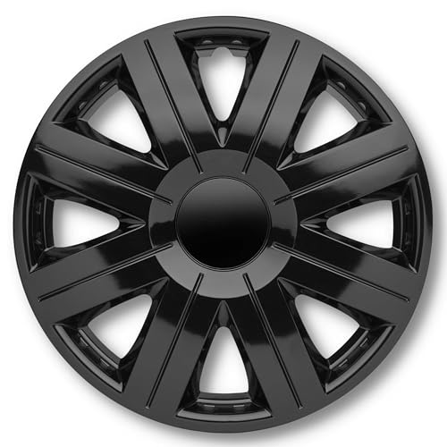 Albrecht 16 Zoll Radkappen schwarz für Stahlfelgen - Cosmos Radzierblenden aus hochwertigem Kunststoff - Langlebige Radblenden in Albrecht Verpackung - Made in EU