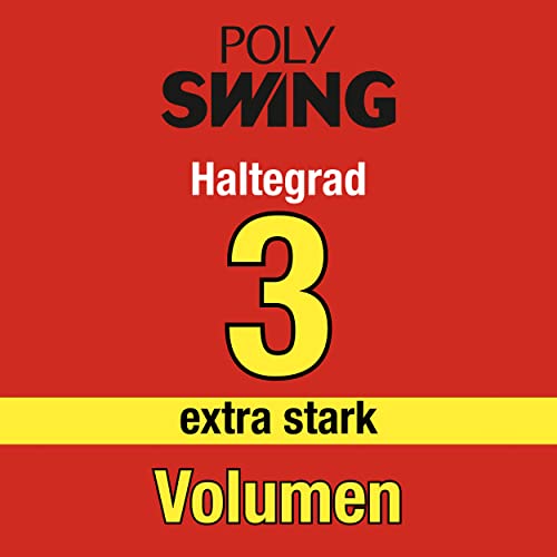 Foto von Poly Swing Volumen Schaumfestiger (150 ml), extra starker Haarschaum für Volumen voller Sprungkraft und 24 h Halt, schützt die Haare vor dem Austrocknen