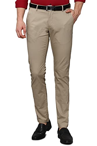 Image of Allen Solly Men's Mid Rise Slim Casual Pants