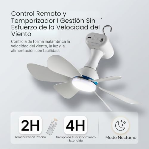 Ventilador de techo solar con mando a distancia para refrescar estancias sin gastar en luz 5