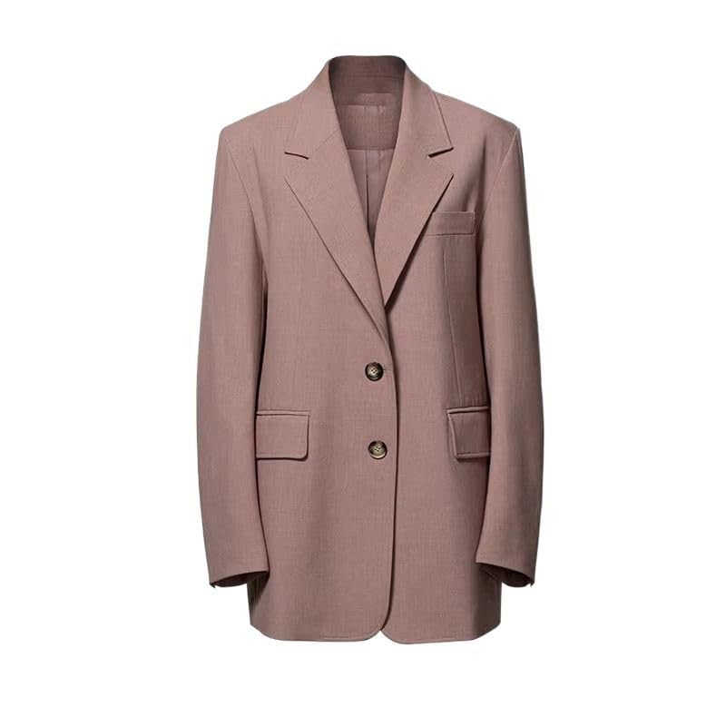 Blazer oversize petite taille femmes veste décontractée mi-longue - 7