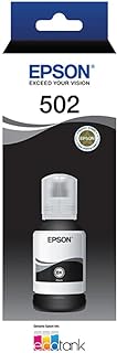 Epson T502 - EcoTank - Black Ink Bottle for EcoTank ET-2700, ET-2750, ET-2850, ET-3700, ET-3800, ET-4750, ET-4850, Single ...