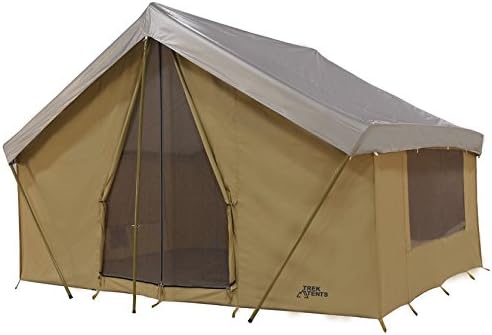 Tents 245C Cavas Cabin 9' x 12' Heavy Duty Cotton Camping 7 Person Tent w/ Fly Cover