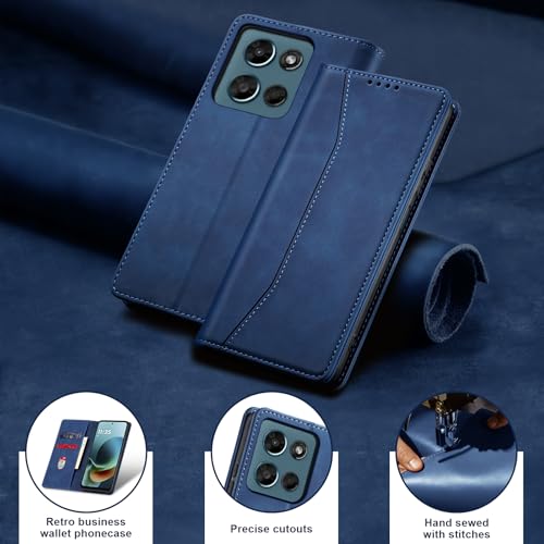 Image of Jasonyu Flip Wallet Case for Moto G Play /G 5G (2026),Blue