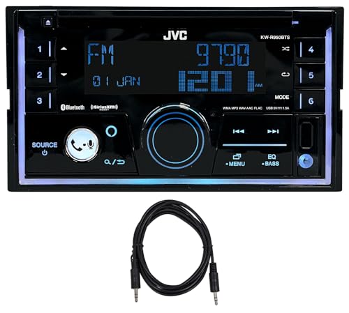 Reproductor 2-Din JVC KW-R950BTS con Bluetooth y Aux miniatura 1