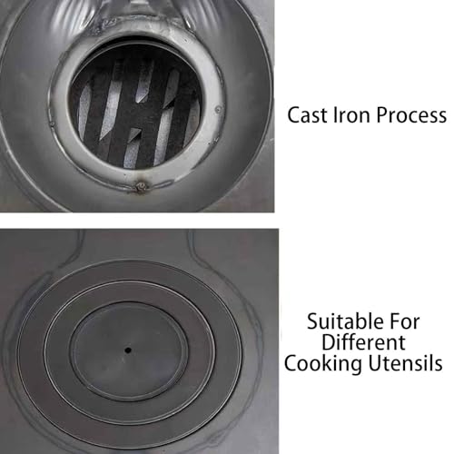 Mini poêle multi-combustibles en fonte pour petit espace