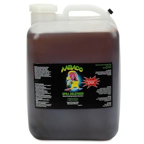 Environmental BIO IND Biodegradable Oil-Eating Microbes for Eco-Friendly Bioremediation of Hydrocarbons | for Water, Soil & Hard Surface Cleanup - 5 Gallon