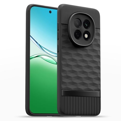 Image of Pikkme Back Cover for Oppo F29 5G Camera Protection 3D Hexa Cube Design Silicone Protective Bumper Case (Black)