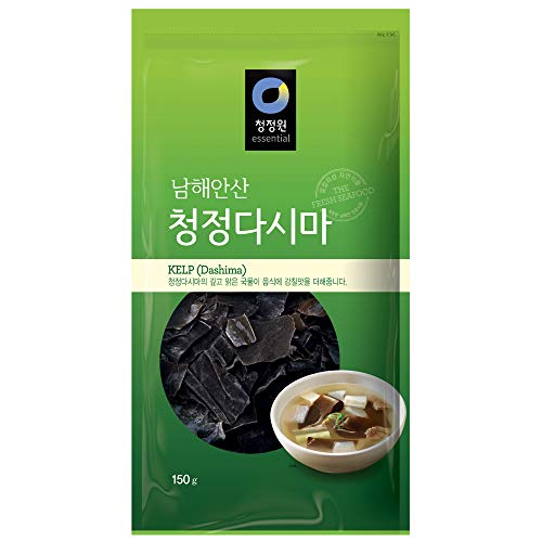 Chung Jung one Dried Seaweed Kelp (Dashima) 5.2oz (150g) [Packaging May Vary]
