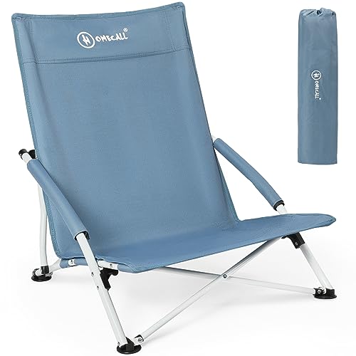 Homecall Fauteuil de plage pliable (Bleu)