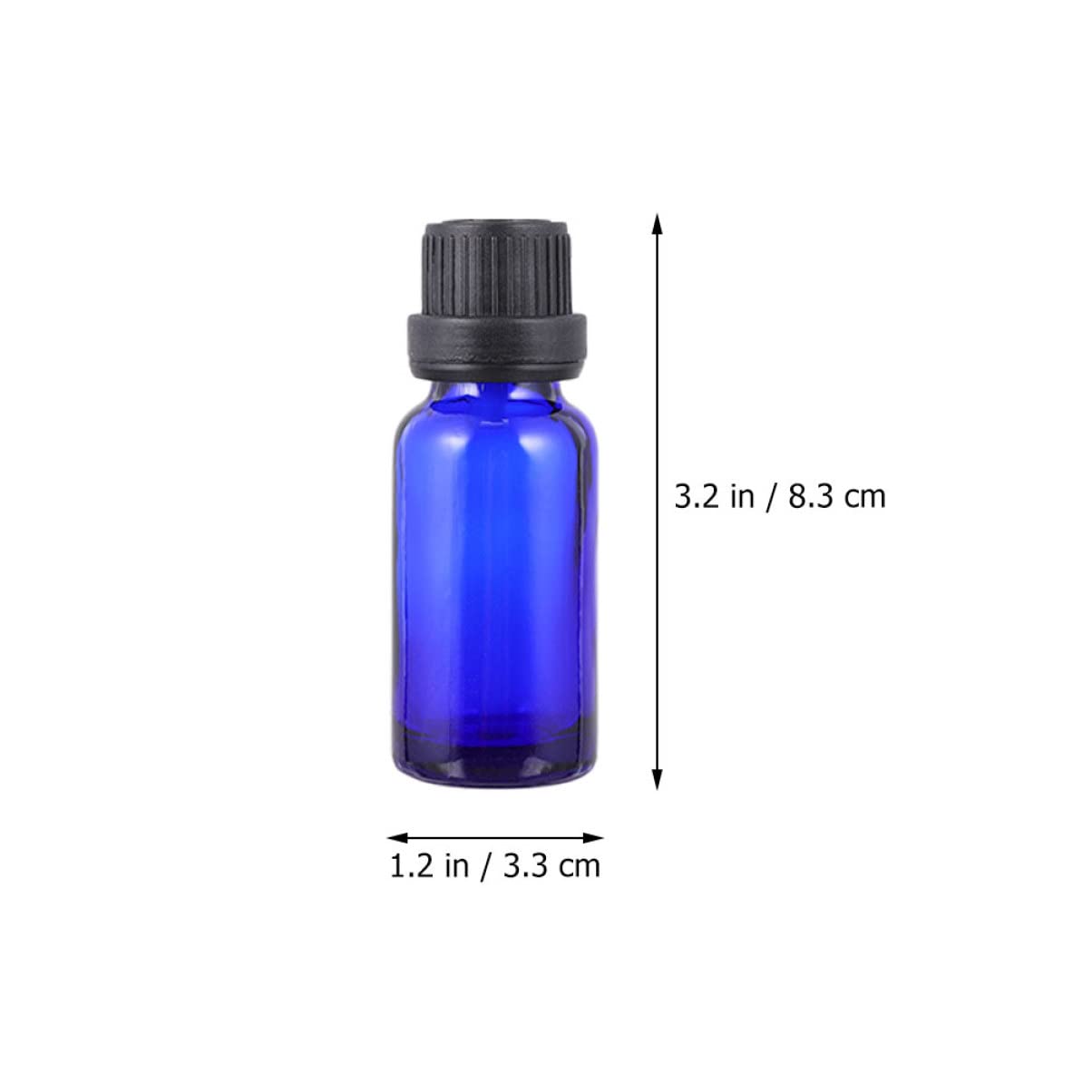 Botella de Perfume Vacía 30ml de Vidrio Azul, 20 Piezas para Viaje