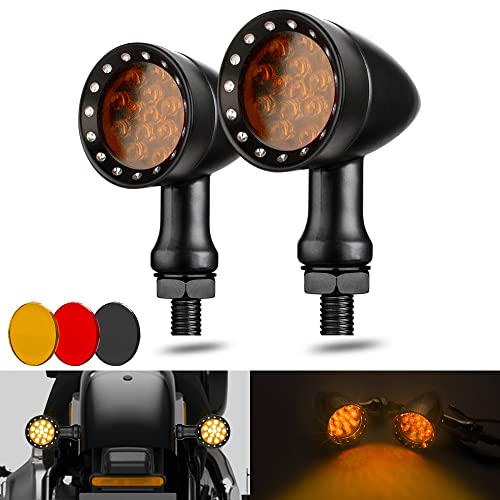 Motorcycle Turn Signals LED Bullet Front Rear Indicator Lights Universal