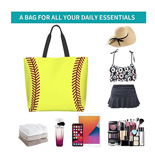 Bolso Tote para mujer estilo béisbol miniatura 7