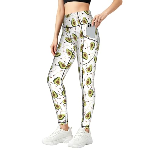 Legging de sport motif avocat pour vos séances de yoga et running quotidien en ville