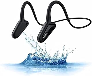 Sport Open-Ear Headphones, Wireless Bone Conduction Headset Bluetooth 5.0 Waterproof Sweatproof Earphone with Mic for Running Driving Cycling Hiking Indoor and Outdoor Use