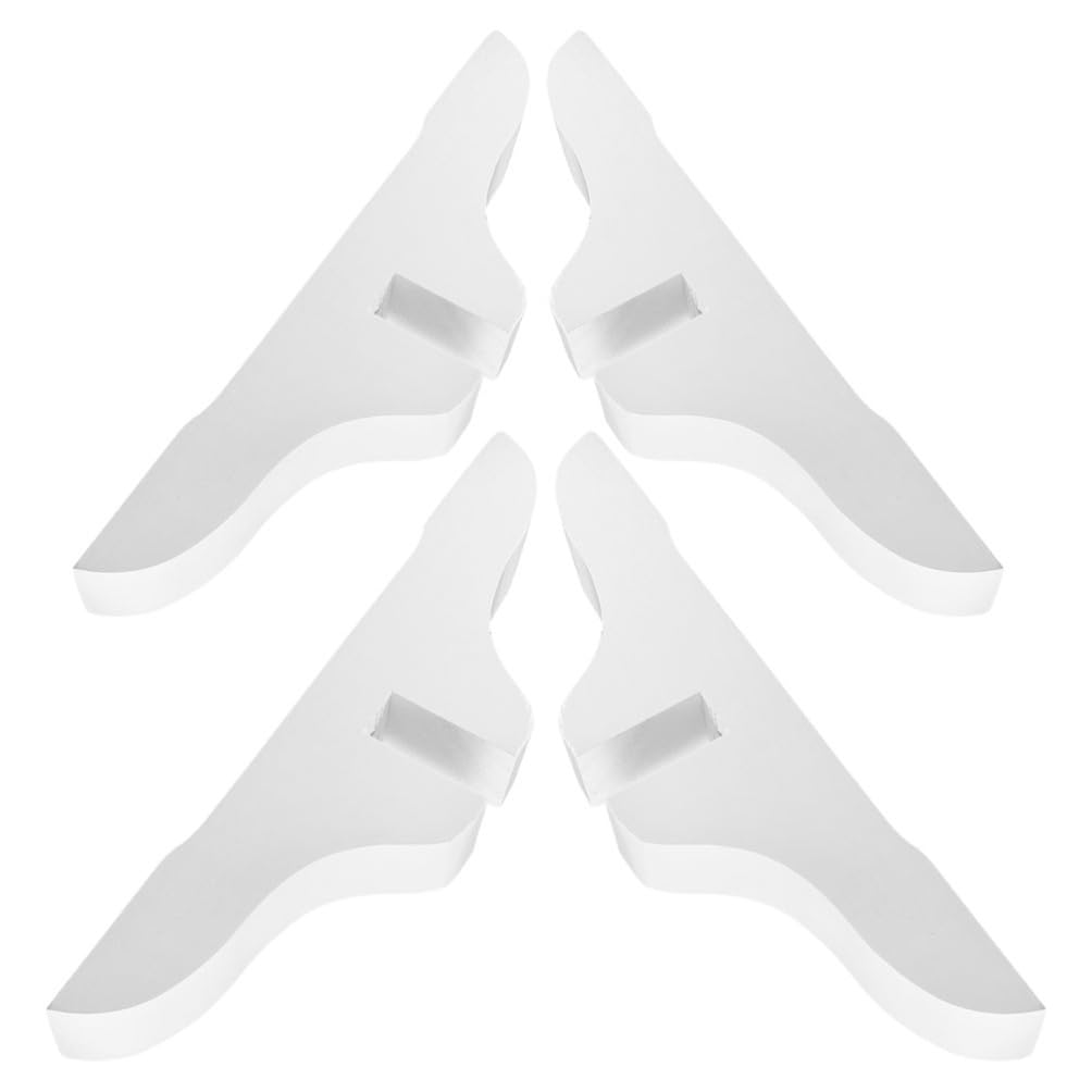 Amosfun Paravent De Séparation Réglable sur roulettes 4 Pièces Pieds en Bois pour Base Intérieure