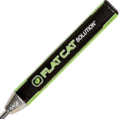FLAT CAT Solution Putter Grip Big Boy 8724, Weighted Grip Reduces The Yips, Oversized Non-Tapered Golf Grip, Flat Sides Put The Putter Face in The Palm of Your Hand, 12.2”L X 1.68”W, Weighs 212g Cover